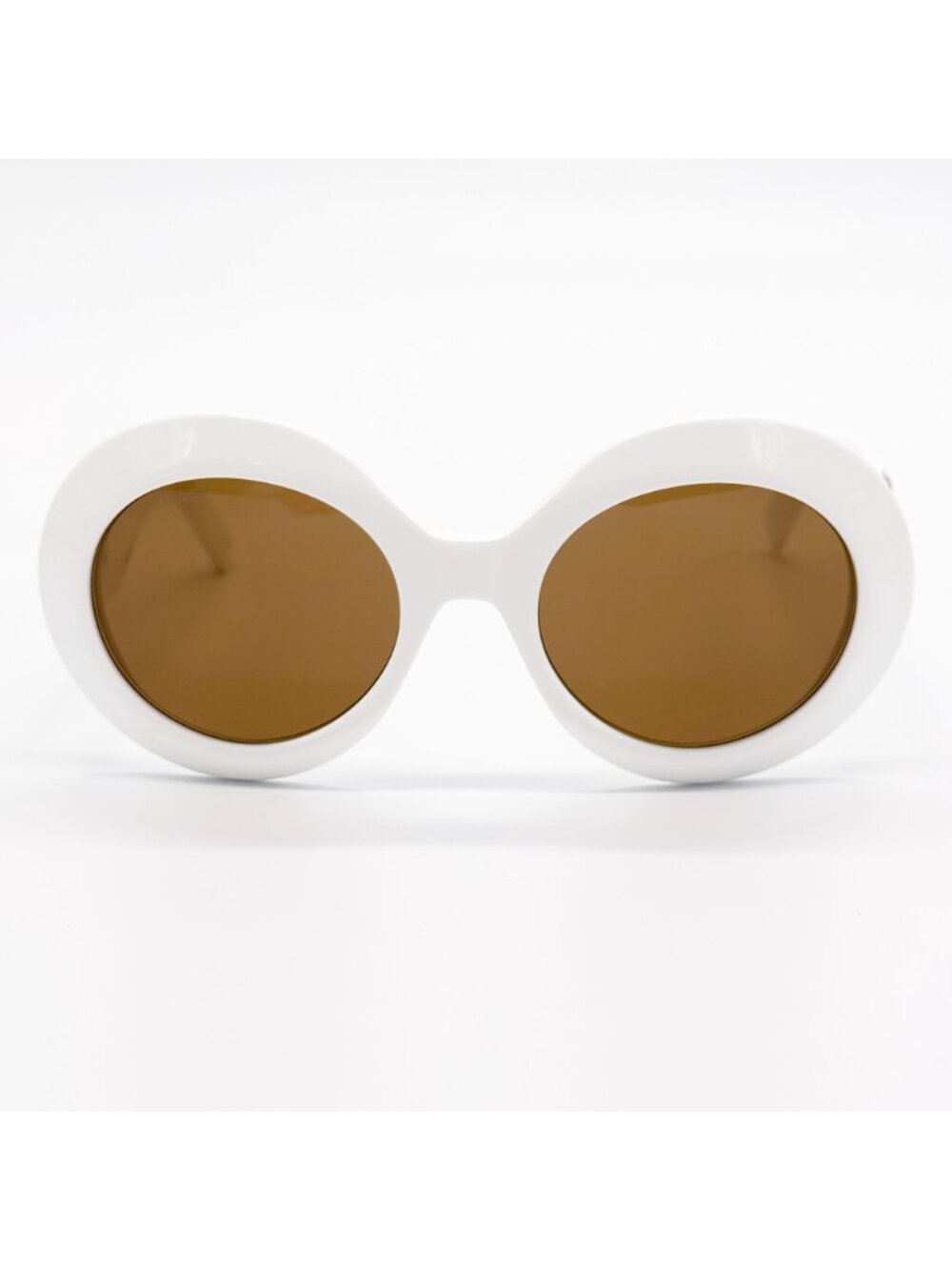NEW GUCCI SUNGLASSES GG1647S 003 WOMEN ROUND WHITE BROWN EYEWEAR - Picture 5 of 12